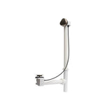 Rotary Turn Cable-Operated Waste and Overflow, 33'' Cable, Complete Kit in Brushed Nickel