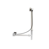 Maax - Rotary Turn Cable-Operated Waste and Overflow, 33'' Cable, Complete Kit in Brushed Nickel - Brushed Nickel