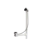 Rotary Turn Cable-Operated Waste and Overflow, 33'' Cable, Complete Kit in Chrome