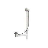 Rotary Turn Cable-Operated Waste and Overflow, 33'' Cable, Complete Kit in White