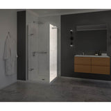 Capella 78  Return Panel for 32 in. Base with GlassShield glass in Chrome
