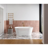 Maax - Chorale 60 x 30 Acrylic Freestanding Center Drain Bathtub in White with White Skirt - White