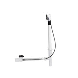Push Button Cable-Operated Waste and Overflow with Flexible Neck, 33'' Cable, Complete Kit in Chrome