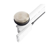 Push Button Cable-Operated Waste and Overflow with Flexible Neck, 33'' Cable, Complete Kit in Brushed Nickel