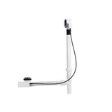 Maax - Push Button Cable-Operated Waste and Overflow with Flexible Neck, 33'' Cable, Complete Kit in Chrome - Chrome