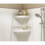 Freestyle 37 Neo-Angle 37 x 37 Acrylic Corner Center Drain One-Piece Shower in White