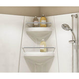 Freestyle 37 Neo-Angle 37 x 37 Acrylic Corner Center Drain One-Piece Shower in White