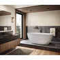 Maax - Fura Matte 6732 Acrylic Freestanding Center Drain Bathtub in Matte White - Matte White