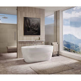 Maax - Hatto 5932 Acrylic Freestanding Center Drain Bathtub in White - White