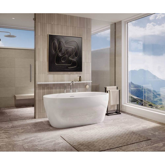 Maax - Hatto 5932 Acrylic Freestanding Center Drain Bathtub in White - White