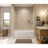 Maax - Interflo 6030 IFS Acrylic Alcove Left-hand Drain Bathtub in White - White
