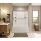 Interflo 6030 Direct-to-stud 4-piece Alcove Tub Wall Kit in White