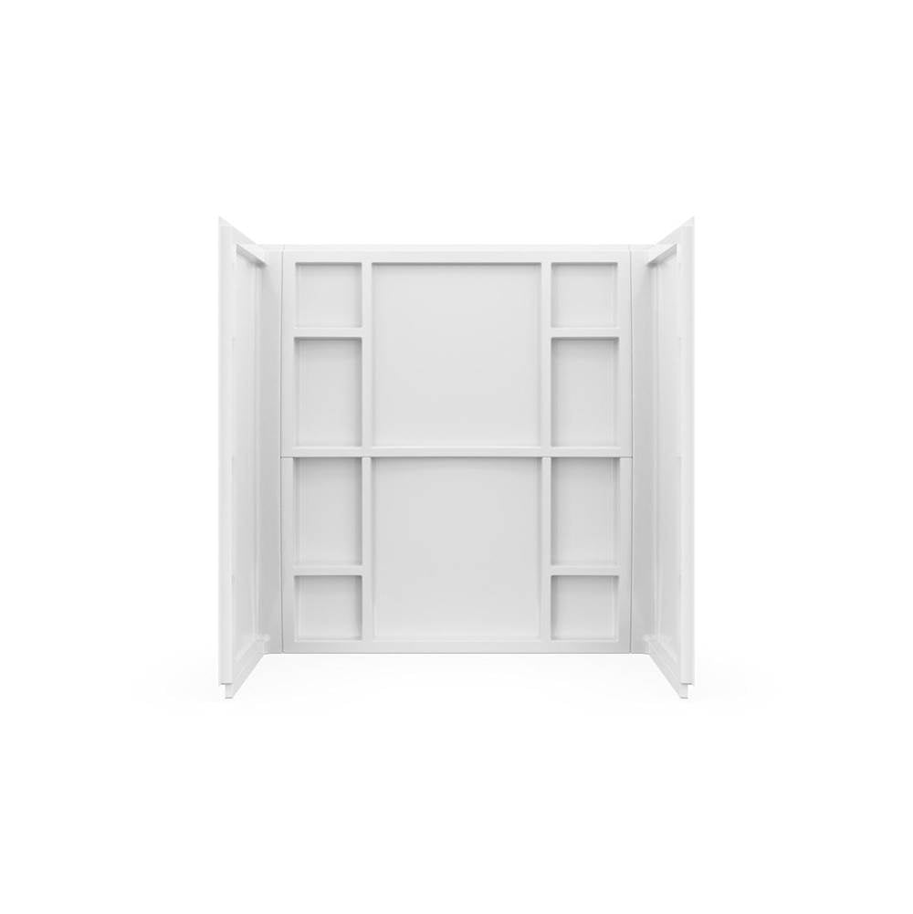 Interflo 6030 Direct-to-stud 4-piece Alcove Tub Wall Kit in White