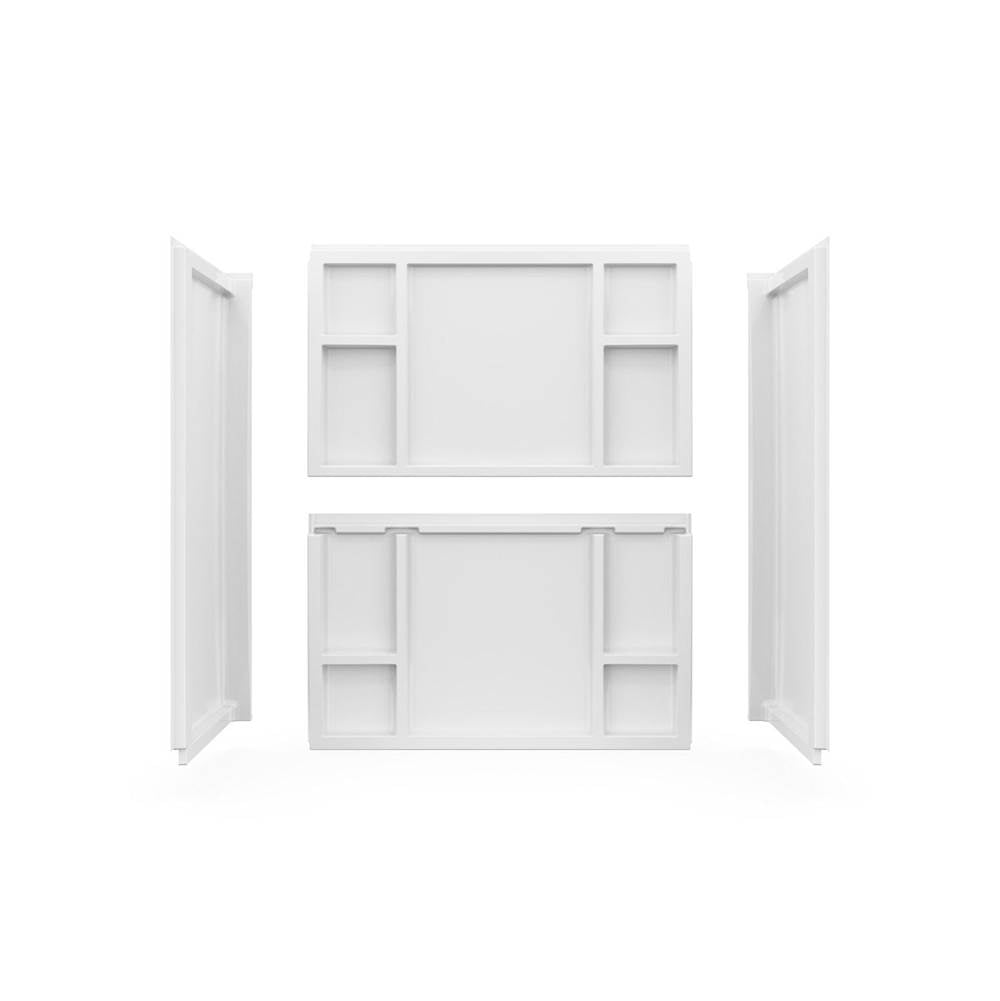 Interflo 6030 Direct-to-stud 4-piece Alcove Tub Wall Kit in White