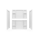 Interflo 6030 Direct-to-stud 4-piece Alcove Tub Wall Kit in White