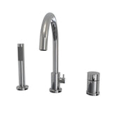 Maax - Keros Deckmounted Tub Faucet with Handshower in Chrome - Chrome