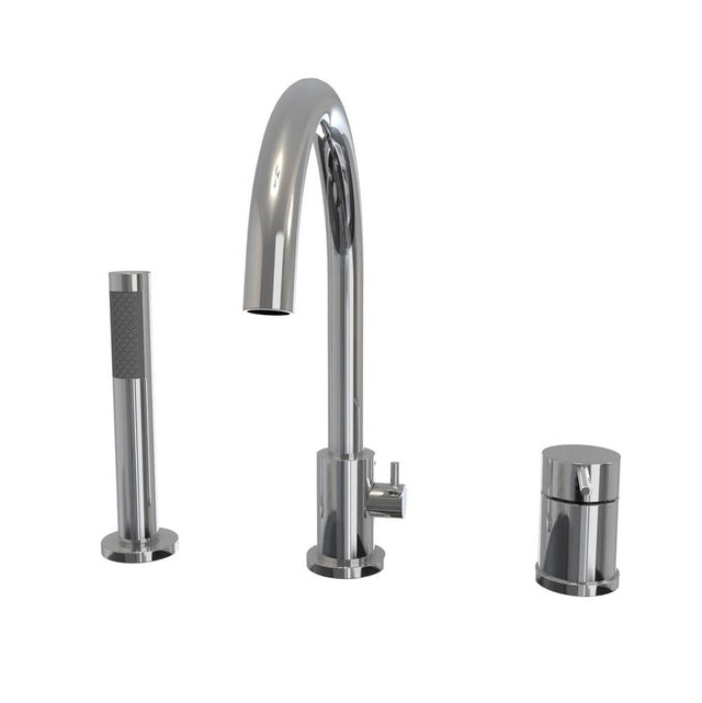 Maax - Keros Deckmounted Tub Faucet with Handshower in Chrome - Chrome