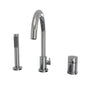 Maax - Keros Deckmounted Tub Faucet with Handshower in Chrome - Chrome
