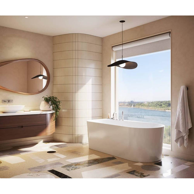 Maax - Kuja 6732 Acrylic Freestanding End Drain Bathtub in White - White