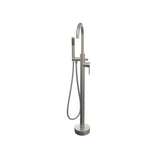 Maax - Linosa Freestanding Tub Faucet with Handshower in Brushed Nickel - Brushed Nickel