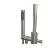 Linosa Freestanding Tub Faucet with Handshower in Brushed Nickel