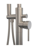 Linosa Freestanding Tub Faucet with Handshower in Brushed Nickel