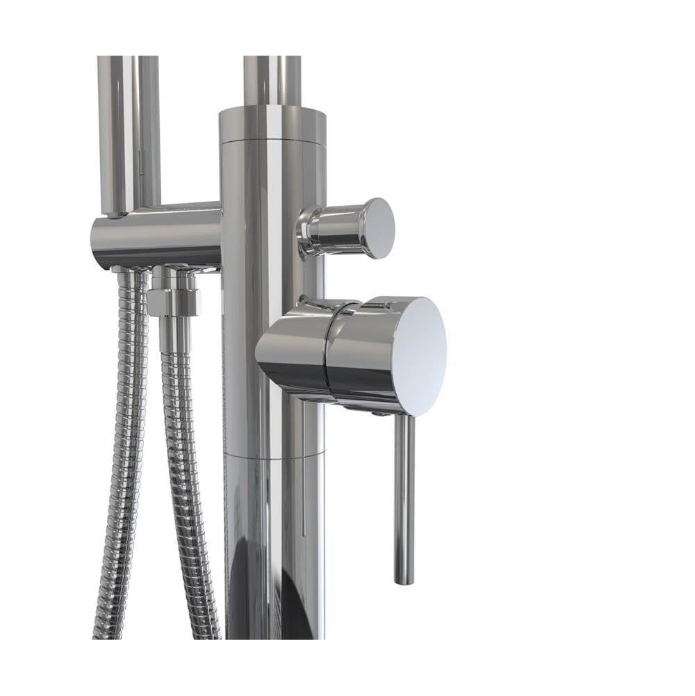 Linosa Freestanding Tub Faucet with Handshower in Chrome