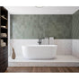 Maax - Malibra 67 x 30 Acrylic Freestanding Center Drain Bathtub in White with White Skirt - White