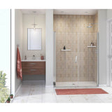 Maax - Manhattan 53-55 x 68 in. 6 mm Pivot Shower Door for Alcove Installation with Clear glass & Square Handle in Chrome