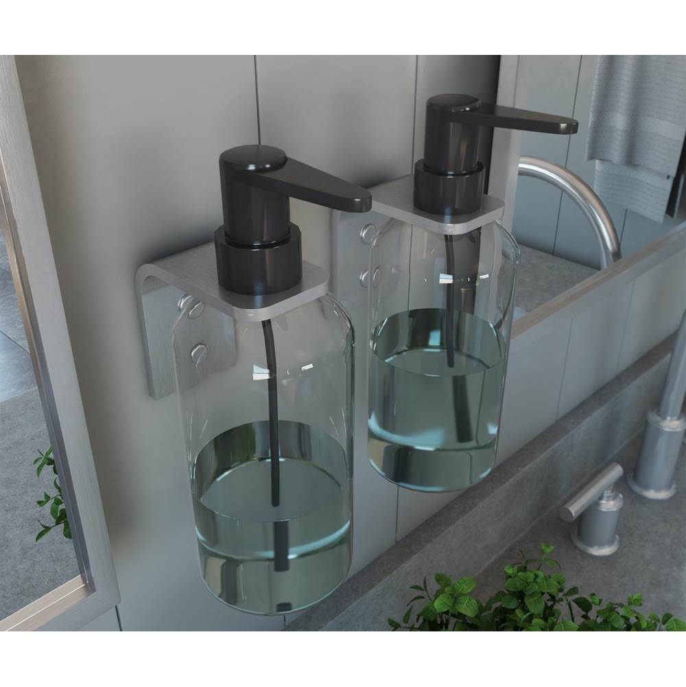 Manhattan Bottle Holder - Pack of 2 in Brushed Chrome