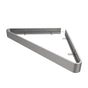 Maax - Manhattan Corner Shelf with Glass in Brushed Chrome - Brushed Chrome