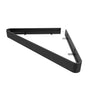 Maax - Manhattan Corner Shelf with Glass in Matte Black - Matte Black