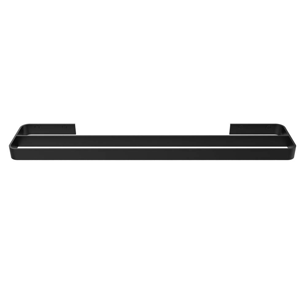 Manhattan 24 in. Double Towel Bar in Matte Black