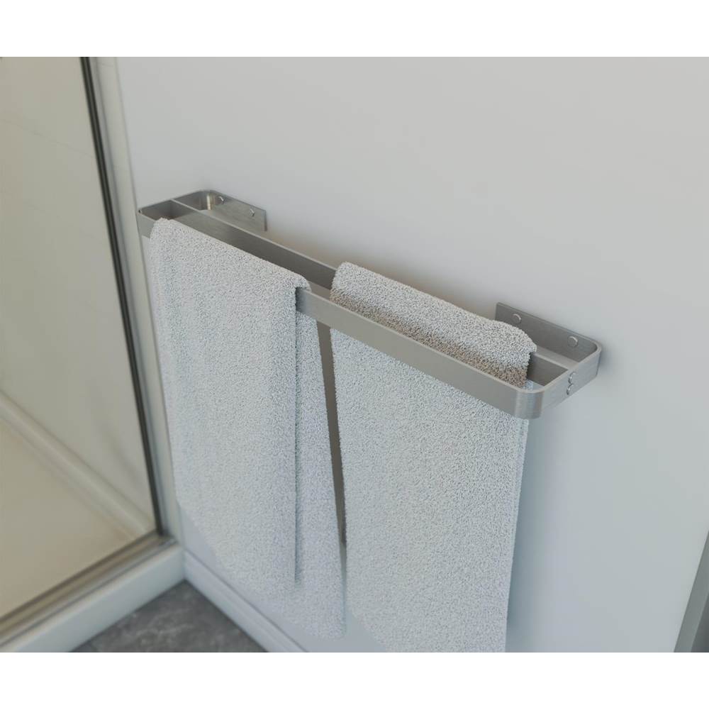 Manhattan 24 in. Double Towel Bar in Brushed Chrome