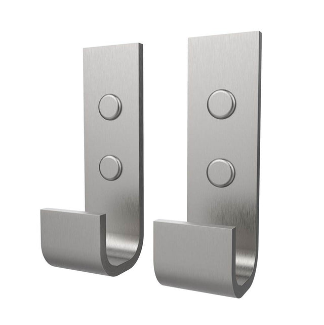 Maax - Manhattan Hook - Pack of 2 in Brushed Chrome - Brushed Chrome