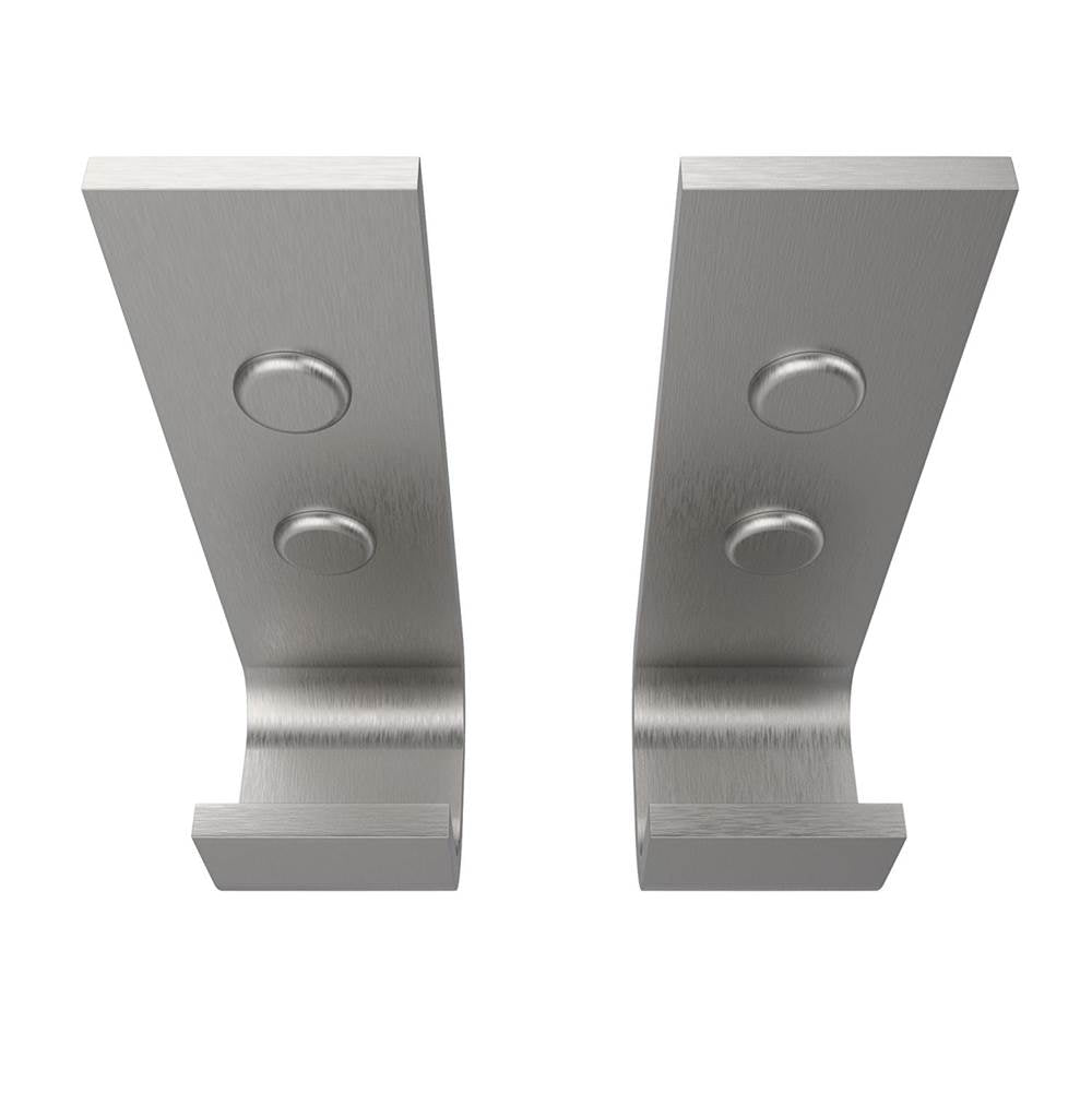 Manhattan Hook - Pack of 2 in Brushed Chrome