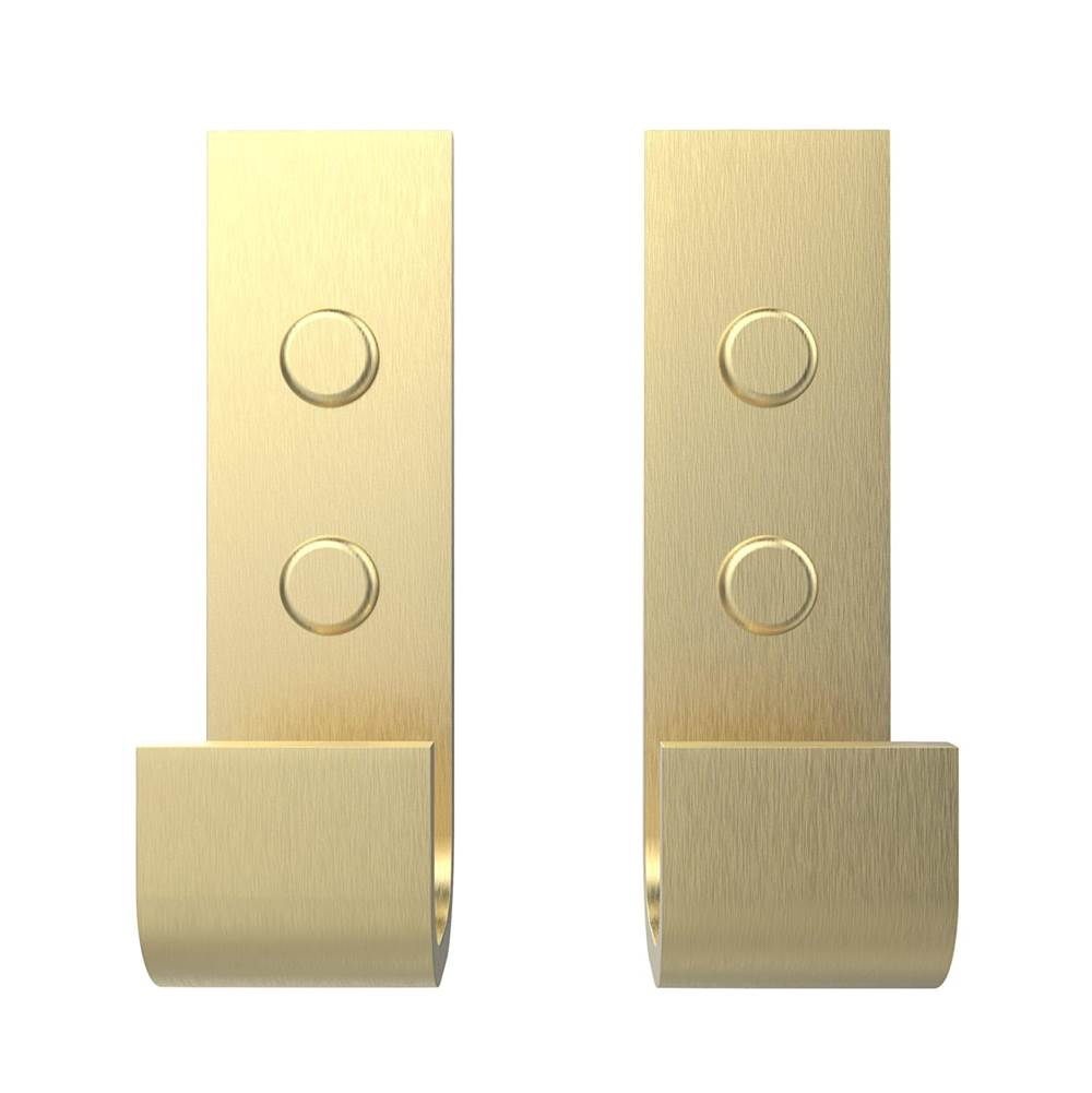 Manhattan Hook - Pack of 2 in Brushed Gold