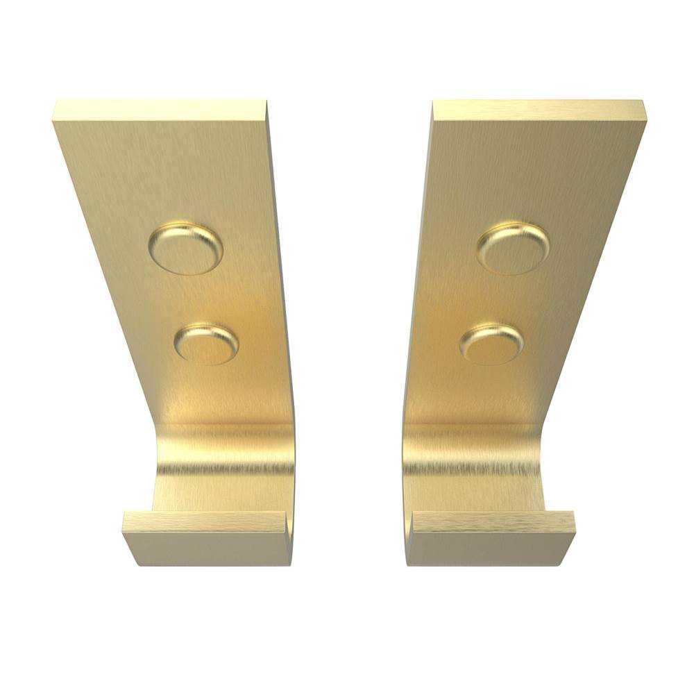Manhattan Hook - Pack of 2 in Brushed Gold