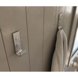 Manhattan Hook - Pack of 2 in Brushed Chrome