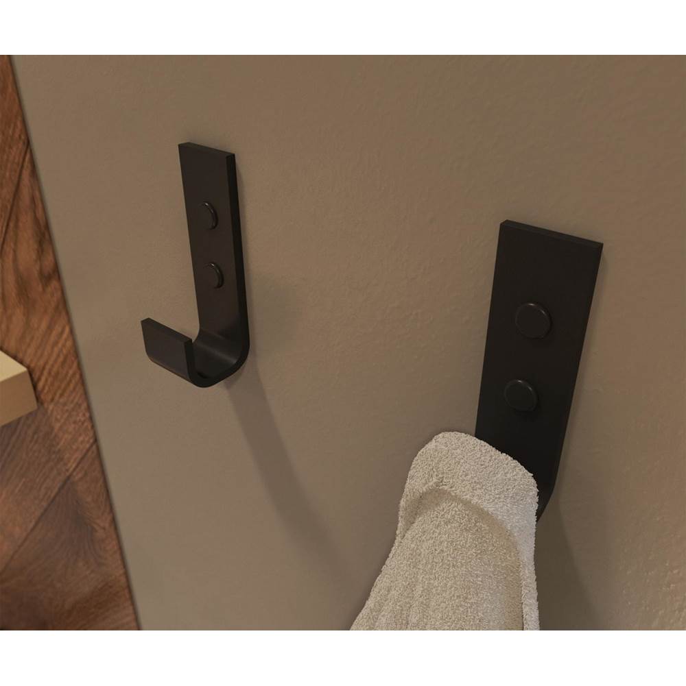Manhattan Hook - Pack of 2 in Matte Black