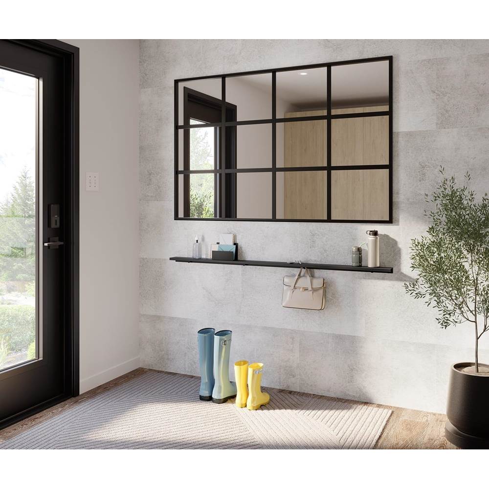 Manhattan 57 in. Long Shelf in Matte Black