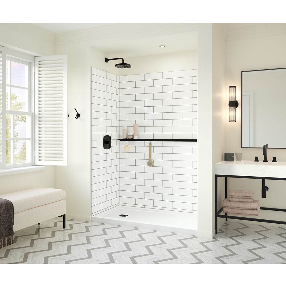 Manhattan 57 in. Long Shelf in Matte Black