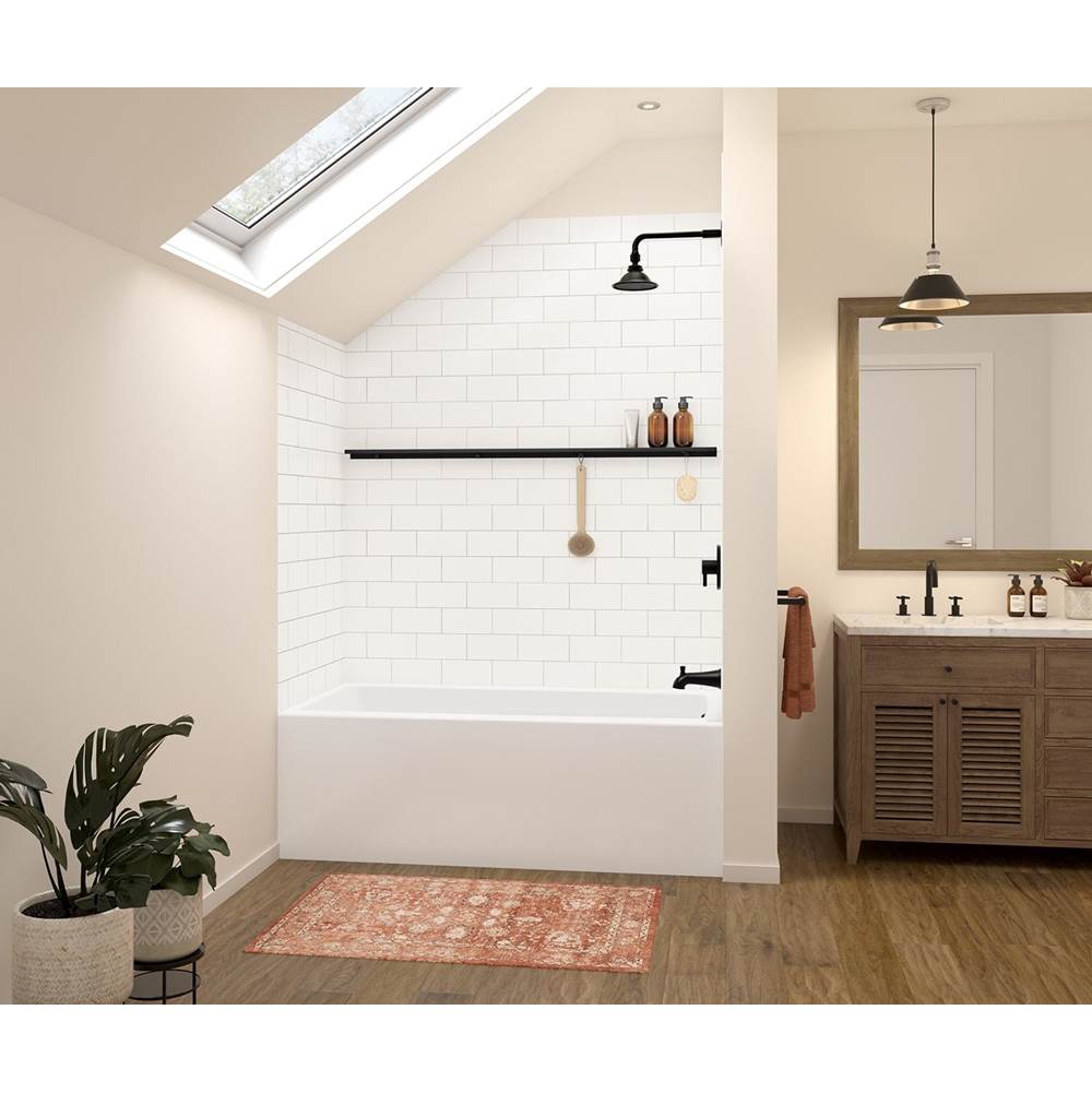 Manhattan 57 in. Long Shelf in Matte Black