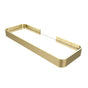 Maax - Manhattan Rectangular Shelf with Glass in Brushed Gold - Brushed Gold