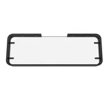 Manhattan Rectangular Shelf with Glass in Matte Black