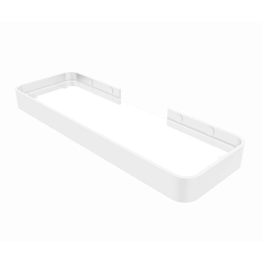 Maax - Manhattan Rectangular Shelf with Glass in Glossy White - Glossy White