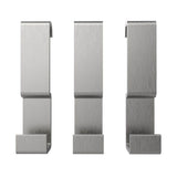 Manhattan Small Hooks - Pack of 3 in Brushed Chrome