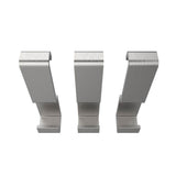 Manhattan Small Hooks - Pack of 3 in Brushed Chrome