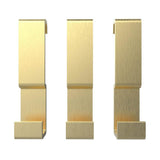 Manhattan Small Hooks - Pack of 3 in Brushed Gold