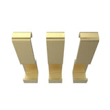 Manhattan Small Hooks - Pack of 3 in Brushed Gold